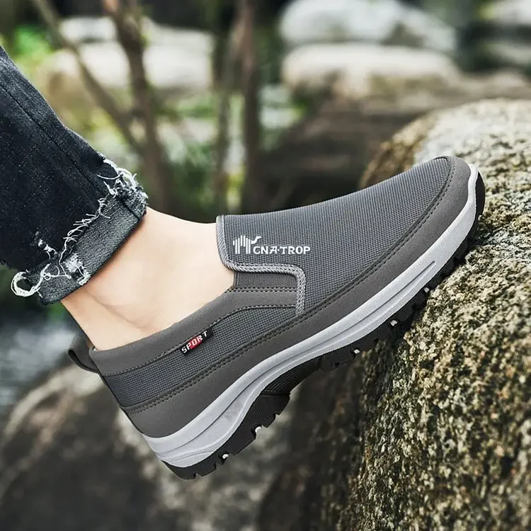 Premium Men's Orthopedic Sneakers – Breathable Arch Support Slip-On Shoes