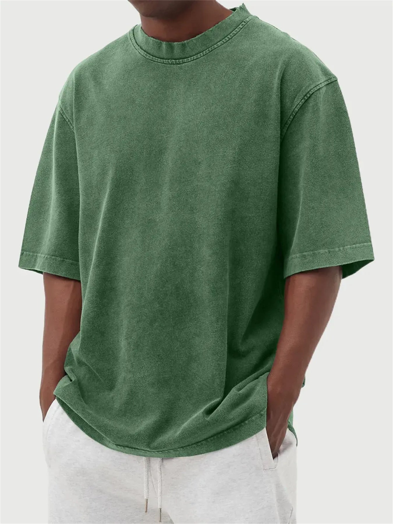 Men’s Solid Color Oversized T-Shirt