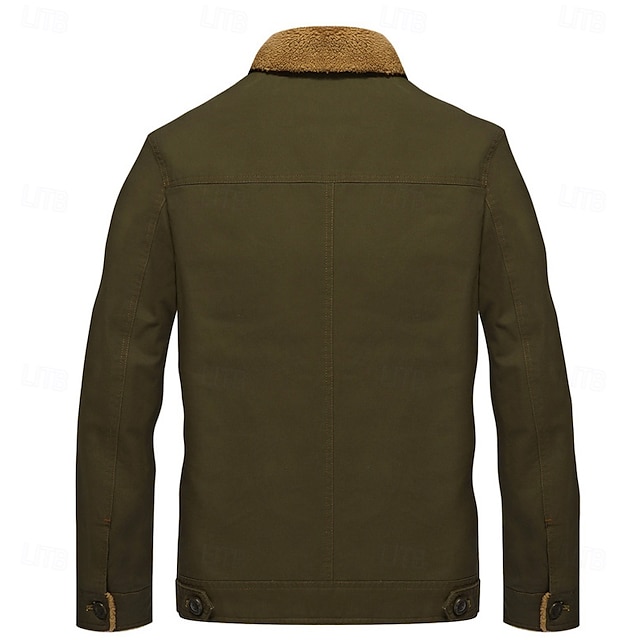 🔥Hot-selling men's handmade lambswool work jacket for winter!