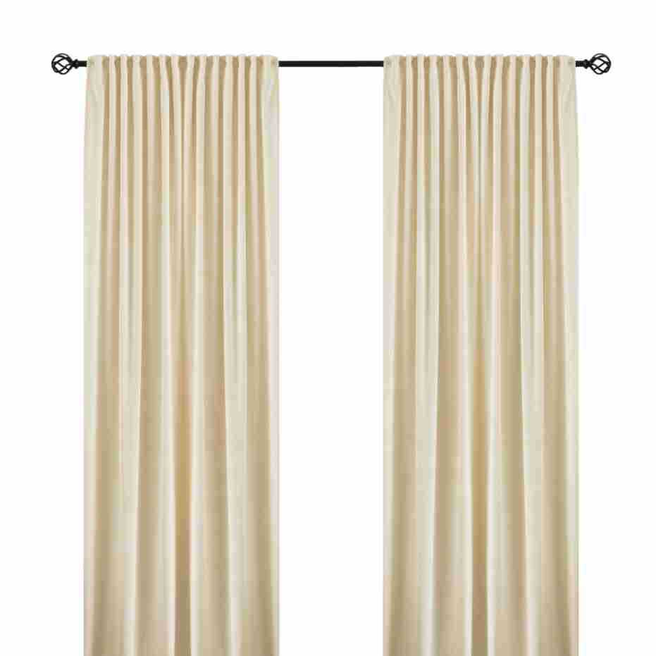 Premium Solid Color Dutch Velvet Curtains – Ready-Made Blackout Drapes for Living Room & Bedroom