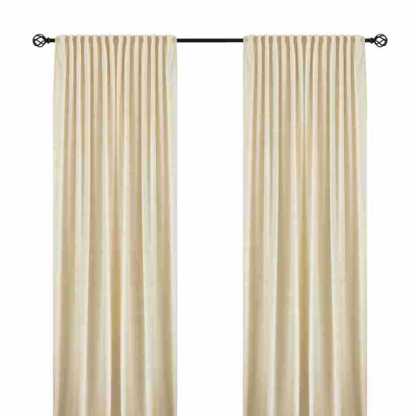 Premium Solid Color Dutch Velvet Curtains – Ready-Made Blackout Drapes for Living Room & Bedroom
