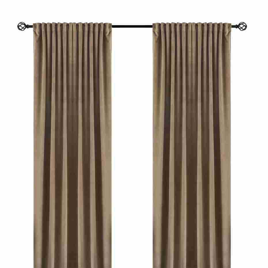 Premium Solid Color Dutch Velvet Curtains – Ready-Made Blackout Drapes for Living Room & Bedroom