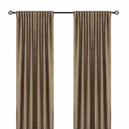 Premium Solid Color Dutch Velvet Curtains – Ready-Made Blackout Drapes for Living Room & Bedroom