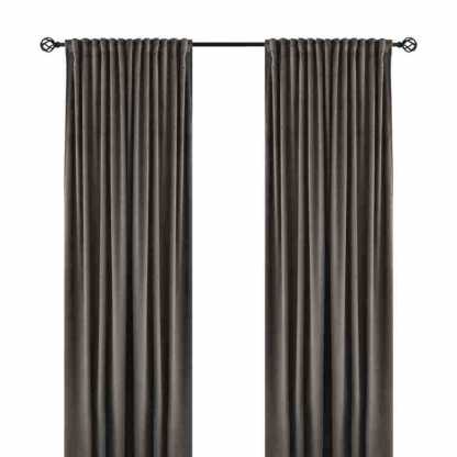 Premium Solid Color Dutch Velvet Curtains – Ready-Made Blackout Drapes for Living Room & Bedroom
