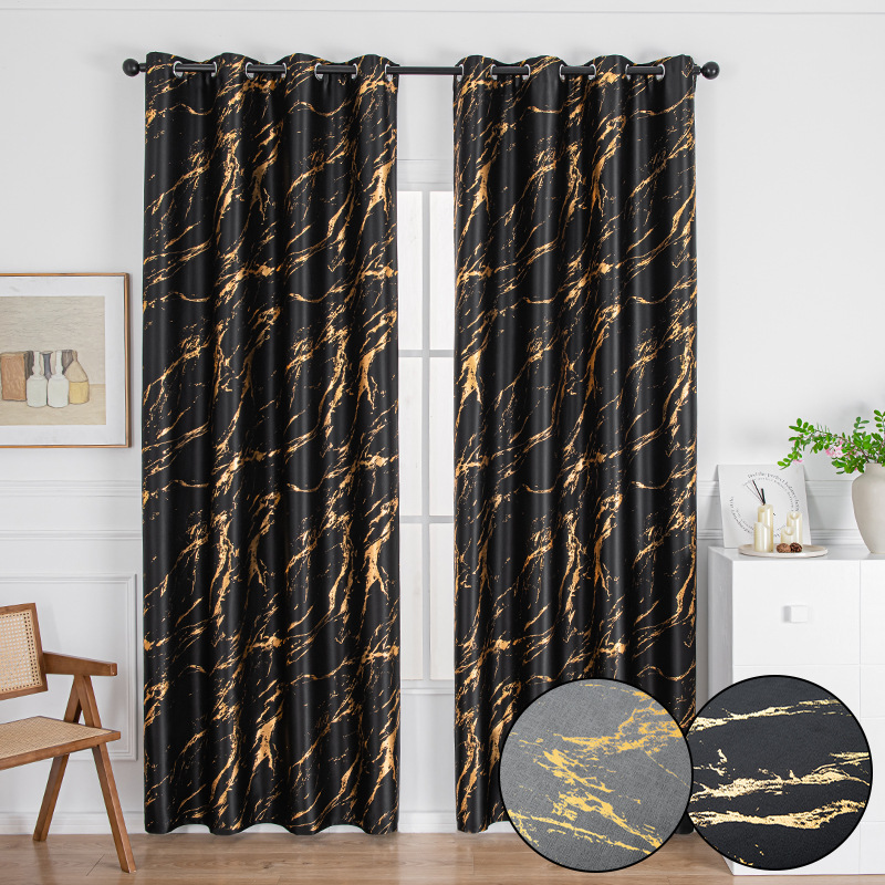 Double-Sided Foil Blackout Curtain │ Reversible │ Full Blackout │ Living Room