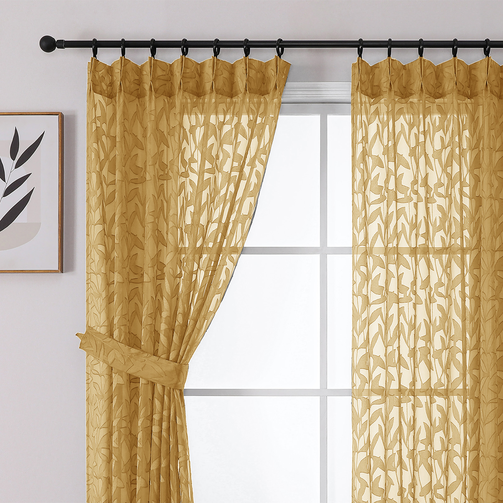 New Pleated & Cutout Terylene Sheer Curtain │ Light-Filtering Fabric │ Home Use Hot-Selling Export Product