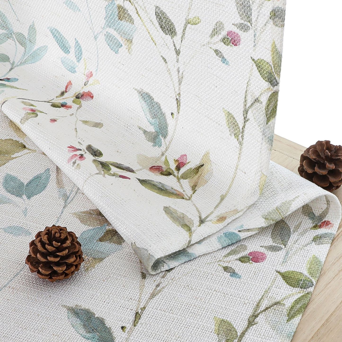 Customizable Printed Kitchen Curtain │ Home Use Floral Sheer │ Hot-Selling Cross-Border New Product