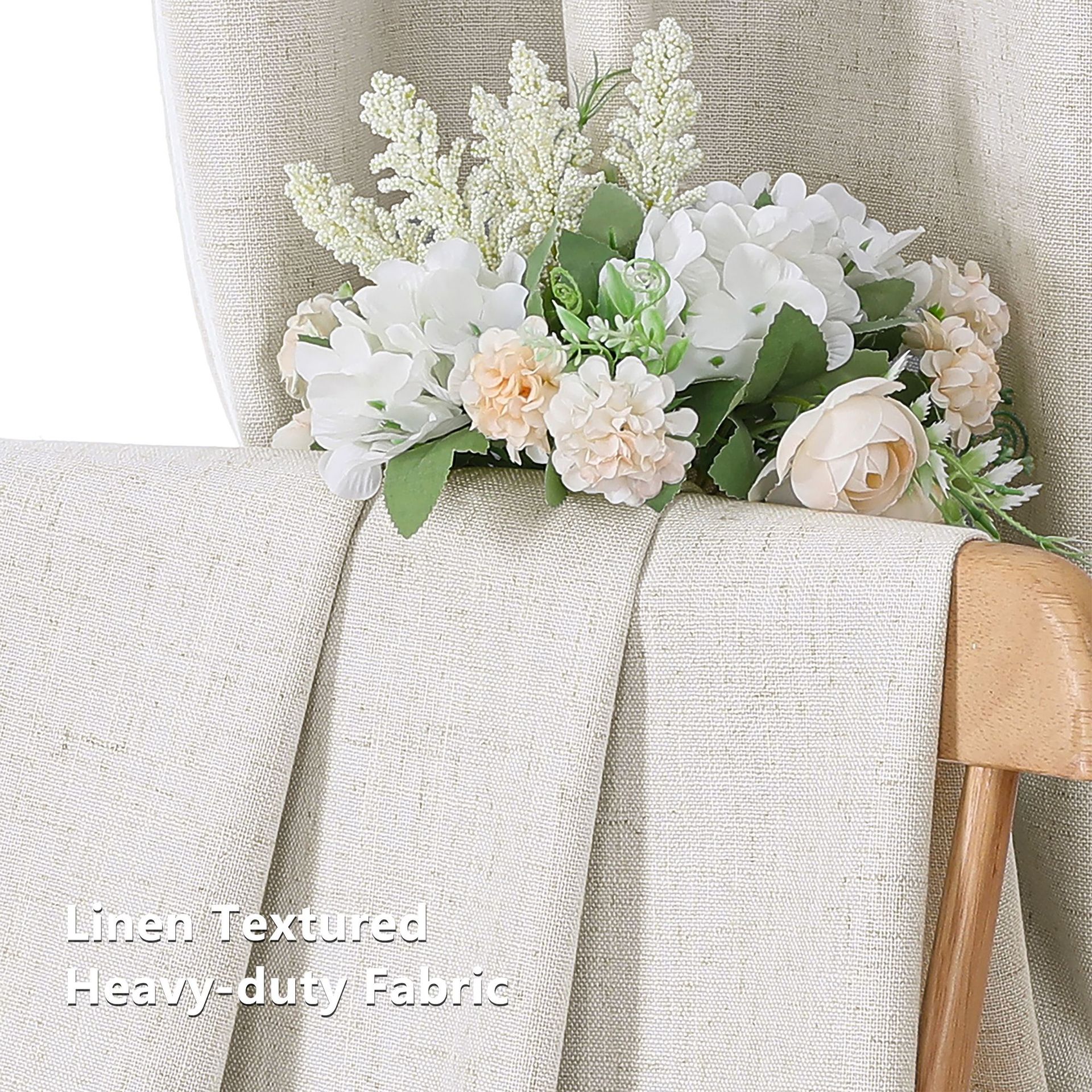 Solid Color Blackout Curtain │ Coated Backing │ Ready-Made 