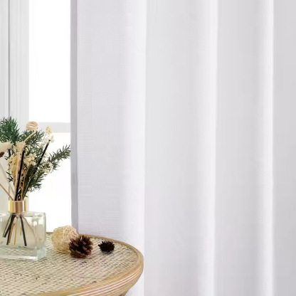 Best-Selling Thick Faux Linen Cafe Curtain │ Customizable │ Light-Filtering Ready-Made for Living Room & Bedroom