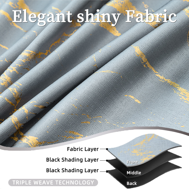 Double-Sided Foil Blackout Curtain │ Reversible │ Full Blackout │ Living Room