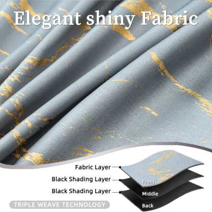 Double-Sided Foil Blackout Curtain │ Reversible │ Full Blackout │ Living Room