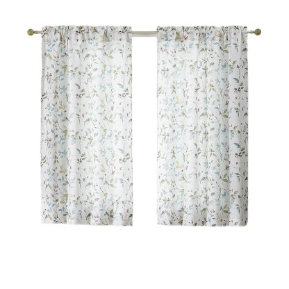 Customizable Printed Kitchen Curtain │ Home Use Floral Sheer │ Hot-Selling Cross-Border New Product