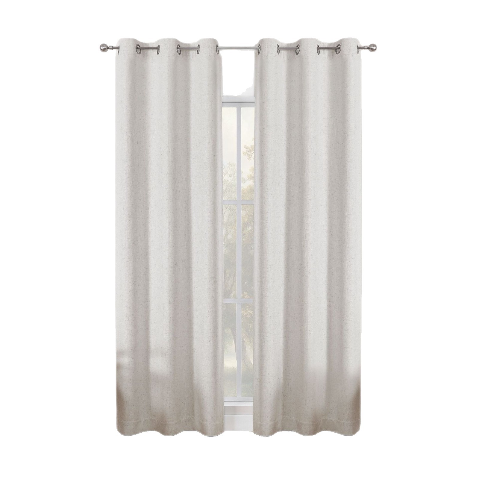 Solid Color Blackout Curtain │ Coated Backing │ Ready-Made 