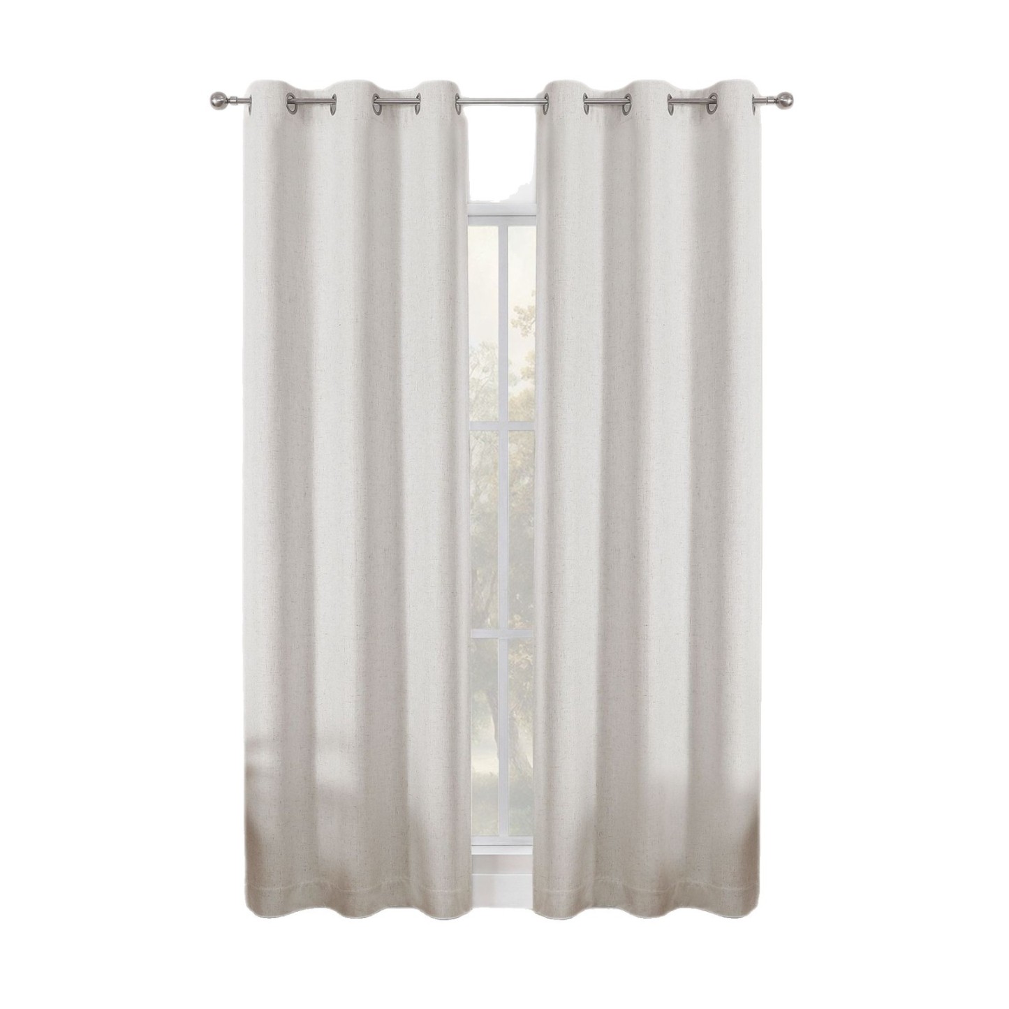 Solid Color Blackout Curtain │ Coated Backing │ Ready-Made 