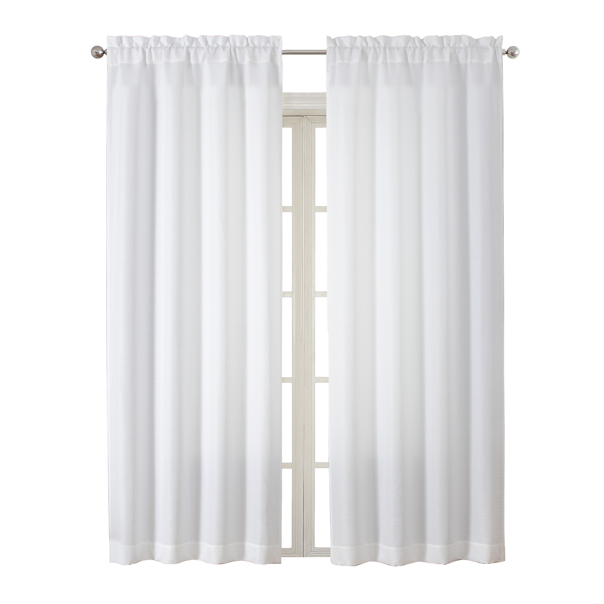 Best-Selling Thick Faux Linen Cafe Curtain │ Customizable │ Light-Filtering Ready-Made for Living Room & Bedroom