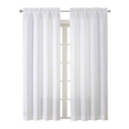 Best-Selling Thick Faux Linen Cafe Curtain │ Customizable │ Light-Filtering Ready-Made for Living Room & Bedroom
