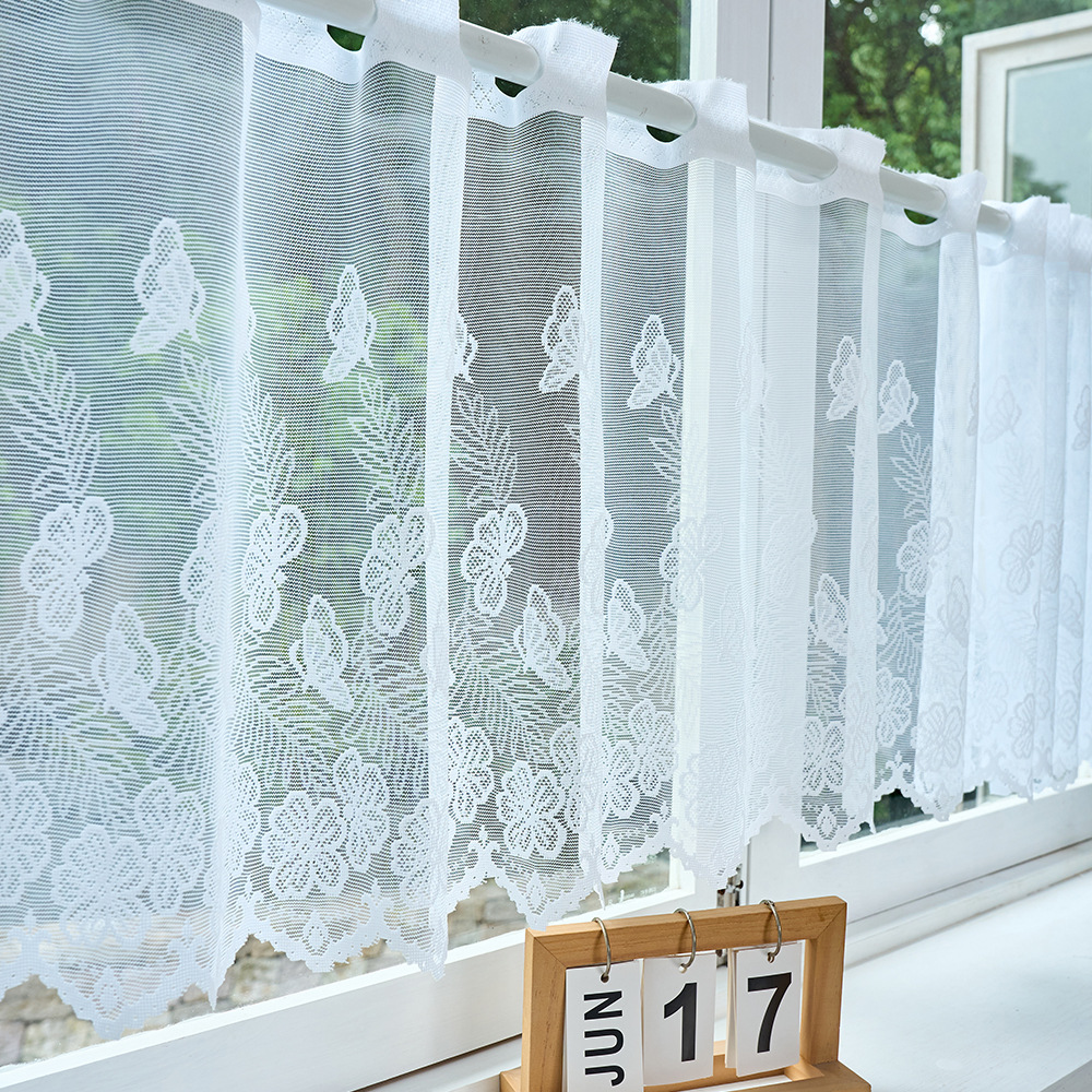 Lace Sheer Short Curtains – Elegant, Airy & Easy to Hang