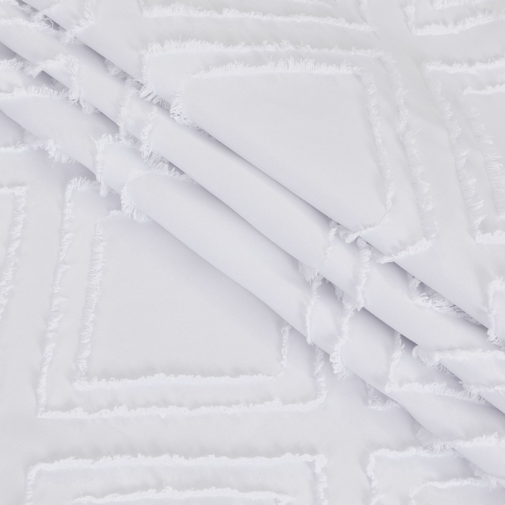 3D Cutout Diamond Blackout Curtain │ Geometric Grommet Top │ Solid Color Home Use │ Factory Direct Export