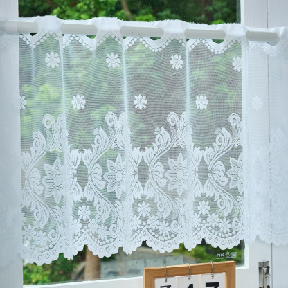 Lace Sheer Short Curtains – Elegant, Airy & Easy to Hang