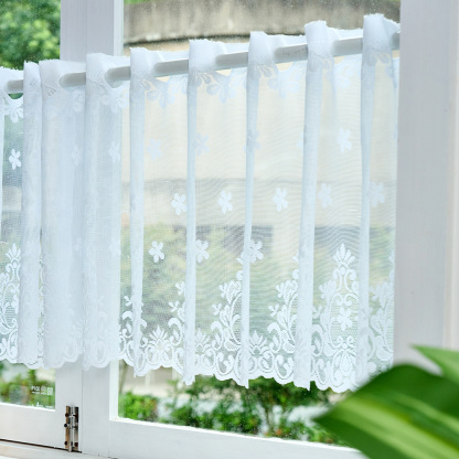 Lace Sheer Short Curtains – Elegant, Airy & Easy to Hang