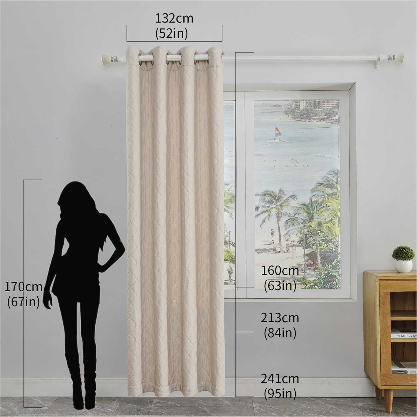 Best-Selling Full Blackout Curtain │ INS Style │ Ultrasound Quilted │ Soundproof & Thermal │ Room Divider