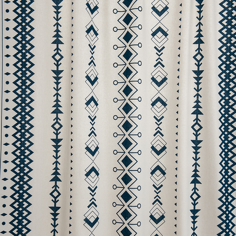 Bohemian Tassel Cotton-Linen Curtains – Ready-Made American Style, Luxury Light-Blocking Drapes for Bay Windows