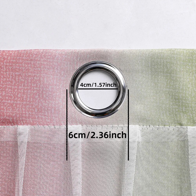 Gradient Striped Blackout Curtains with Sheer Layer – Light Filtering, Privacy & Ready-Made Panels