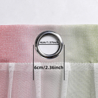 Gradient Striped Blackout Curtains with Sheer Layer – Light Filtering, Privacy & Ready-Made Panels
