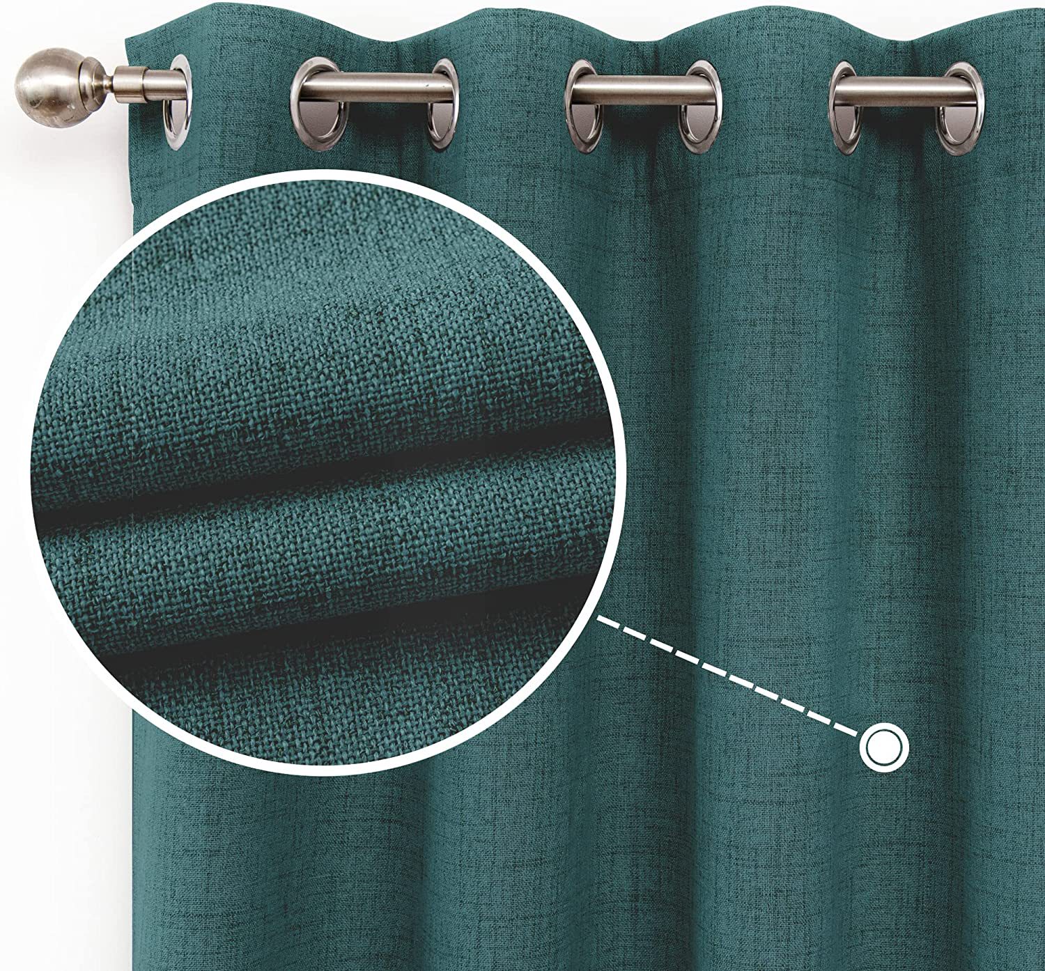 100% Blackout Curtains for Bedrooms | Full Sun Block | Thermal Insulation | Noise Reduction Drapes