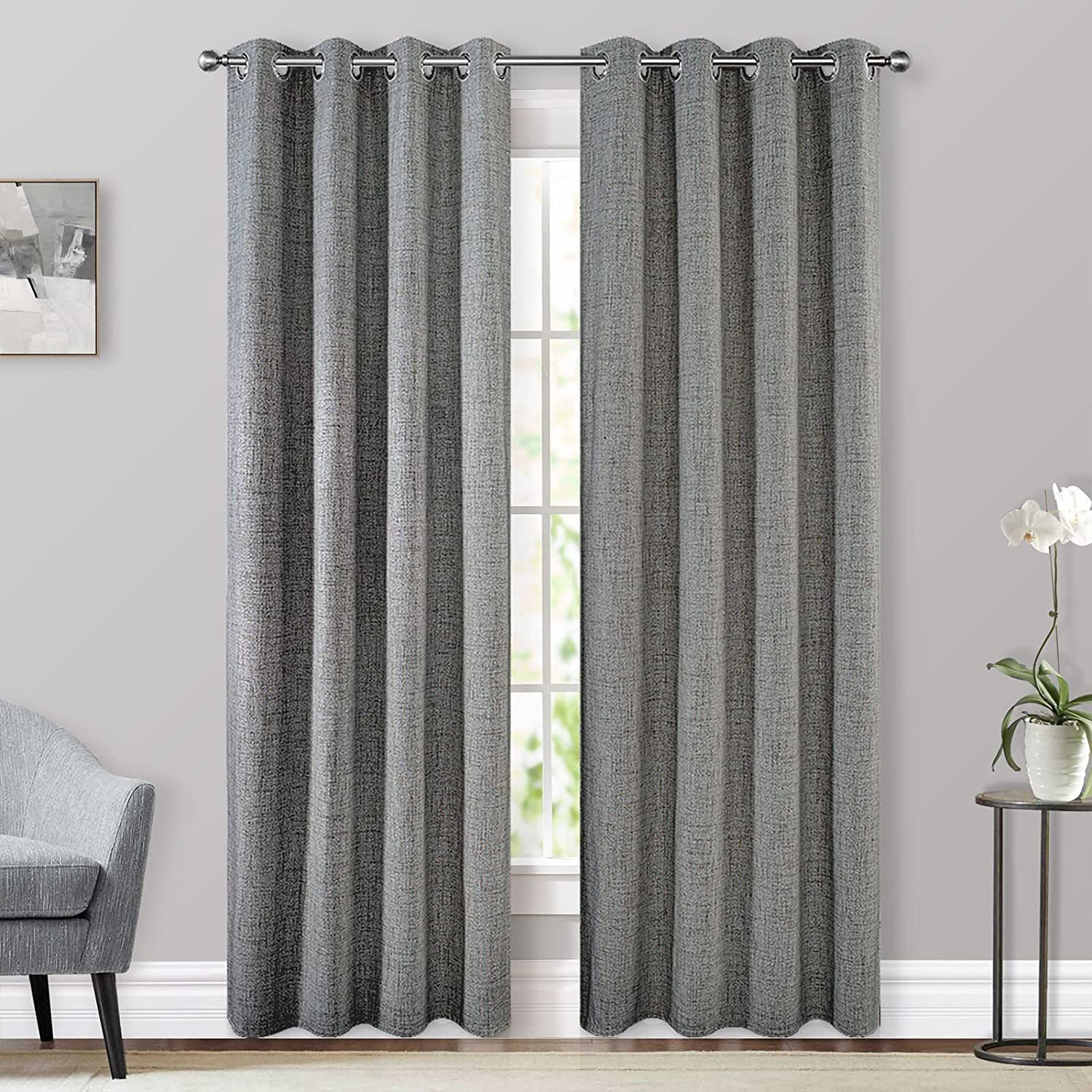 100% Blackout Curtains for Bedrooms | Full Sun Block | Thermal Insulation | Noise Reduction Drapes