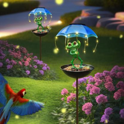 Solar Groda Fågelfödare Lampa【Köp 2, Fri Frakt】