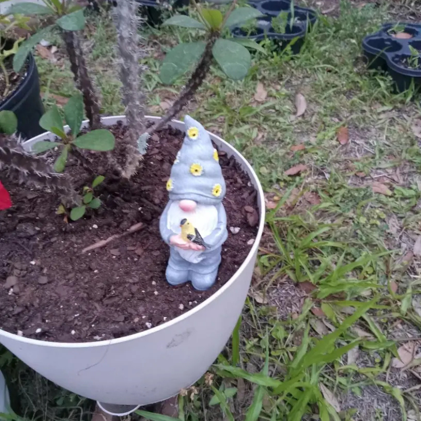 🌟 Titel: 3-teilige Gartenzwerg-Gartenfigur aus Kunstharz – Amerikanischer Landhausstil, wetterfestes Design für den Innen- und Außenbereich