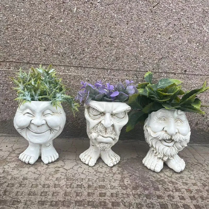 Verspielter Zwergen-Pflanztopf – Strapazierfähiges Harz