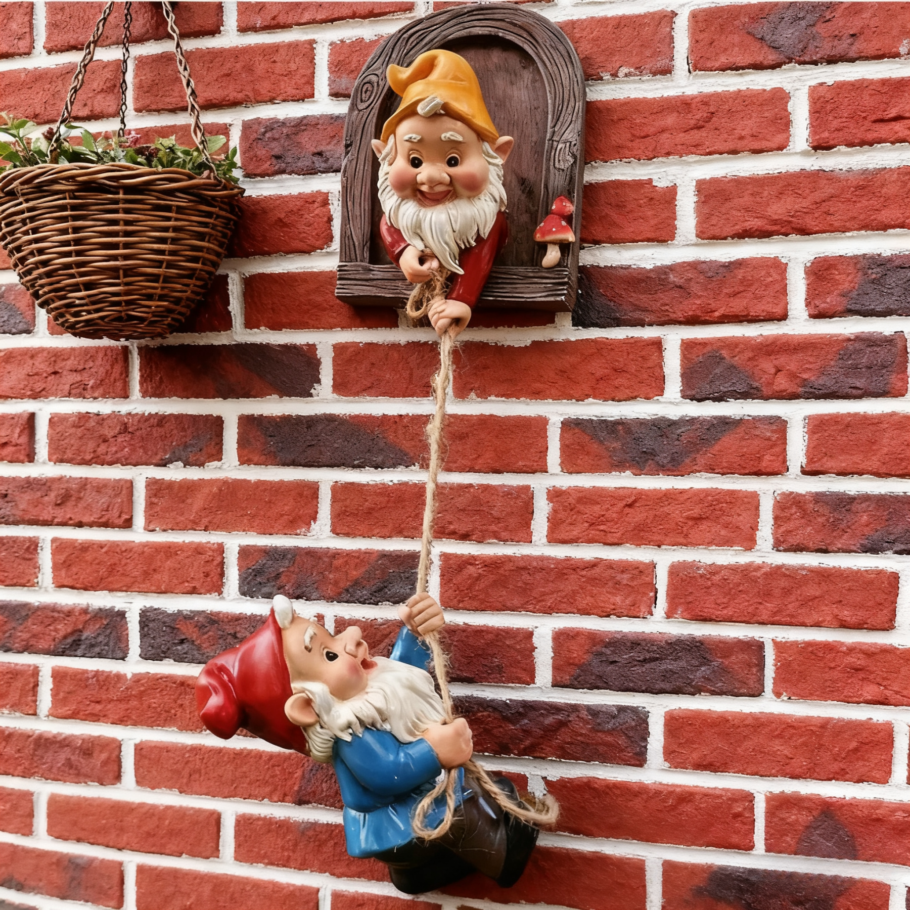 2 Stück niedliche Zwergenkletterfiguren