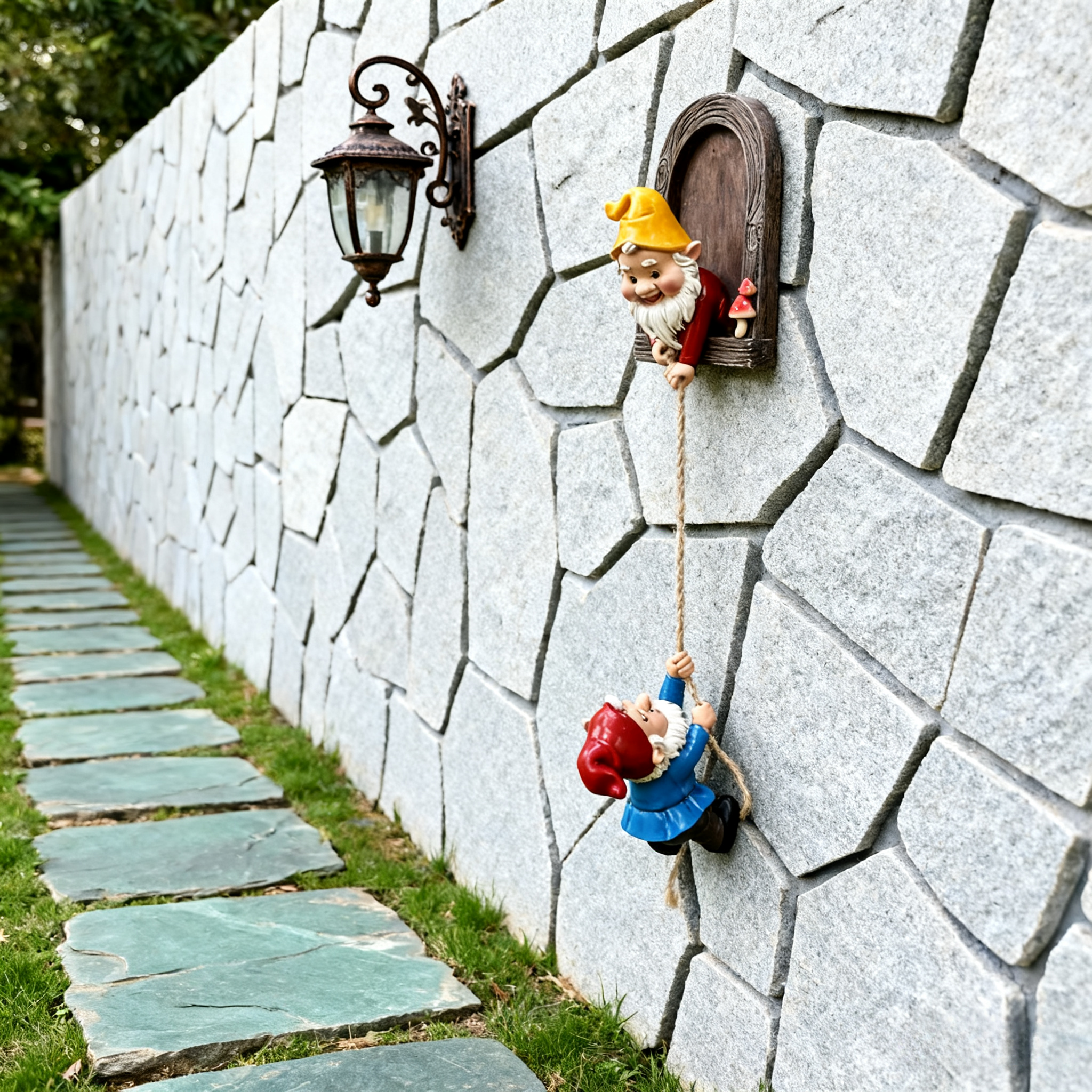 2 Stück niedliche Zwergenkletterfiguren