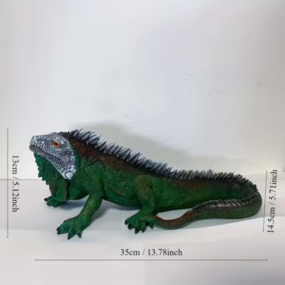 🦎Realistische Leguan-Statue
