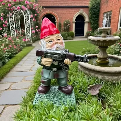 Drei Zwergensoldaten mit AK-47-Gewehren【2 kaufen, versandkostenfrei】