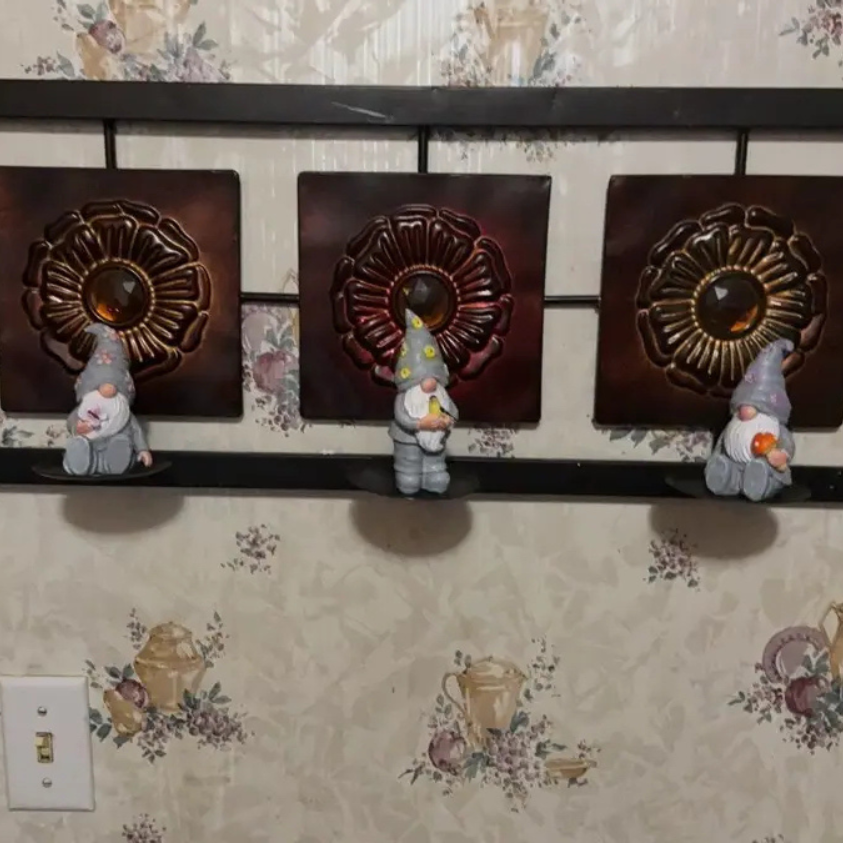 🌟 Titel: 3-teilige Gartenzwerg-Gartenfigur aus Kunstharz – Amerikanischer Landhausstil, wetterfestes Design für den Innen- und Außenbereich