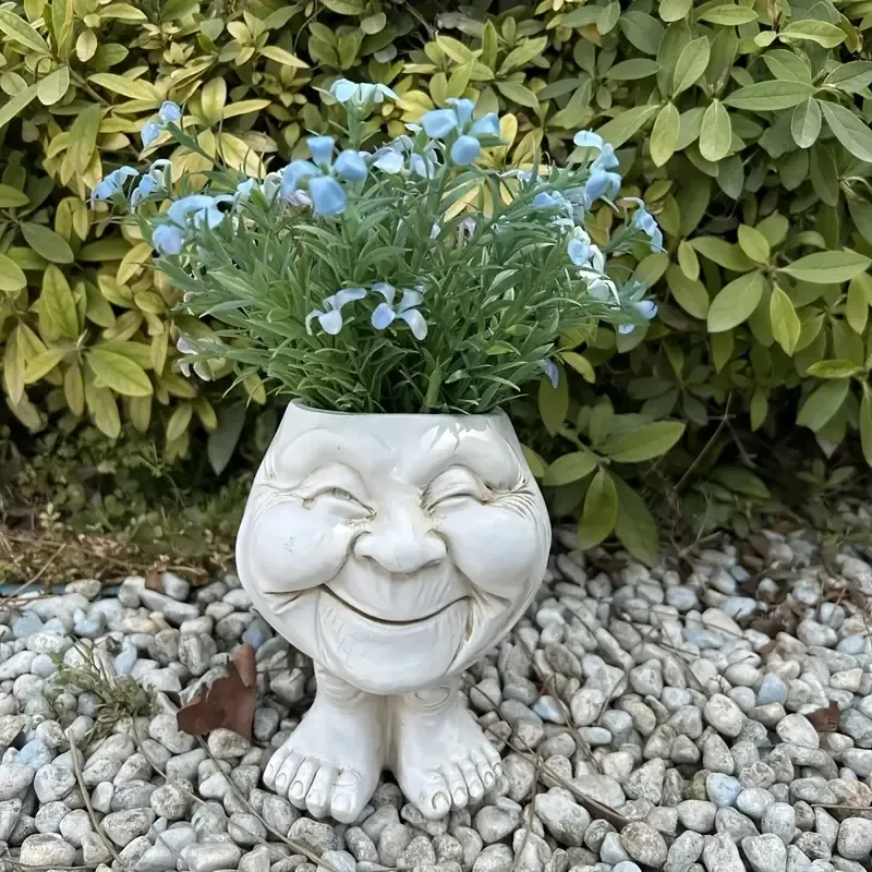 Verspielter Zwergen-Pflanztopf – Strapazierfähiges Harz