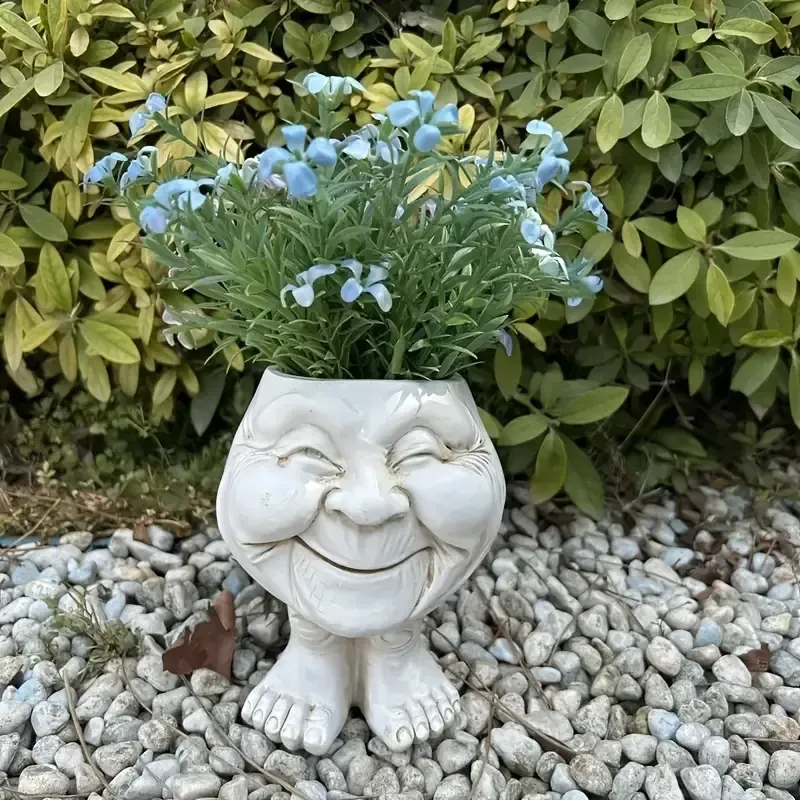 Verspielter Zwergen-Pflanztopf – Strapazierfähiges Harz