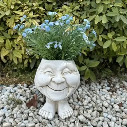 Verspielter Zwergen-Pflanztopf – Strapazierfähiges Harz