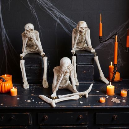 💀Skelettdekoration Kreativ skalleprydnad