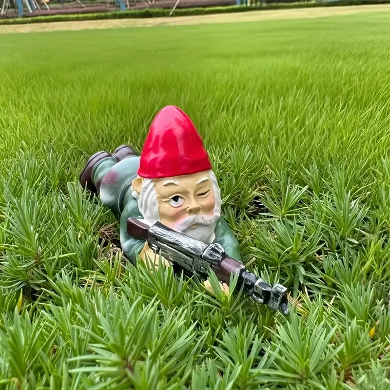 Drei Zwergensoldaten mit AK-47-Gewehren【2 kaufen, versandkostenfrei】