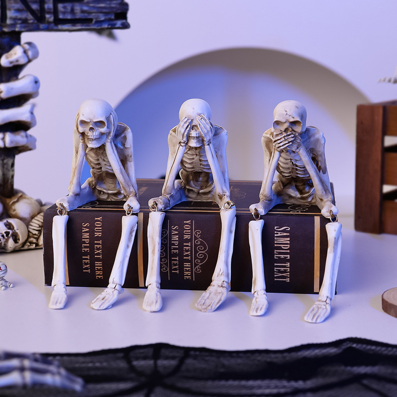 💀Skelettdekoration Kreativ skalleprydnad