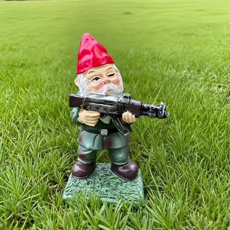 Drei Zwergensoldaten mit AK-47-Gewehren【2 kaufen, versandkostenfrei】