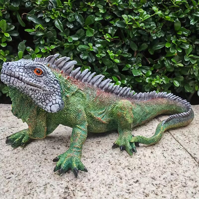 🦎Realistische Leguan-Statue