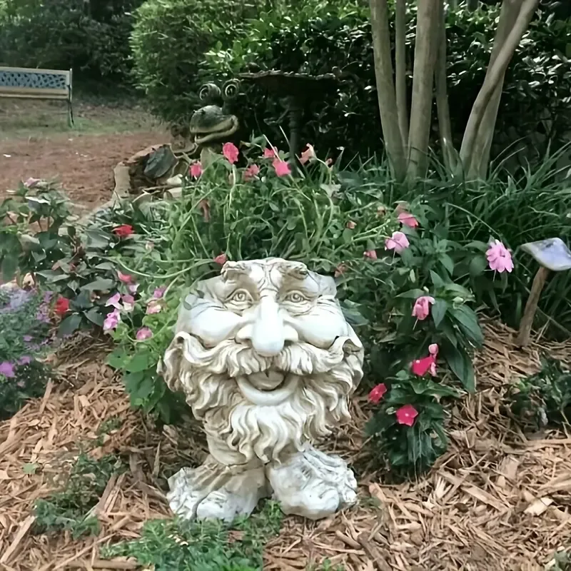 Verspielter Zwergen-Pflanztopf – Strapazierfähiges Harz