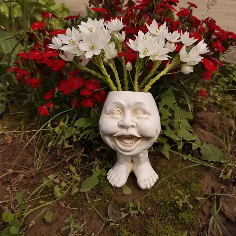 Verspielter Zwergen-Pflanztopf – Strapazierfähiges Harz