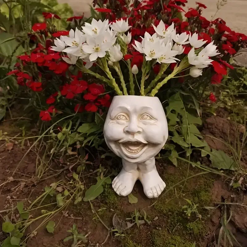 Verspielter Zwergen-Pflanztopf – Strapazierfähiges Harz