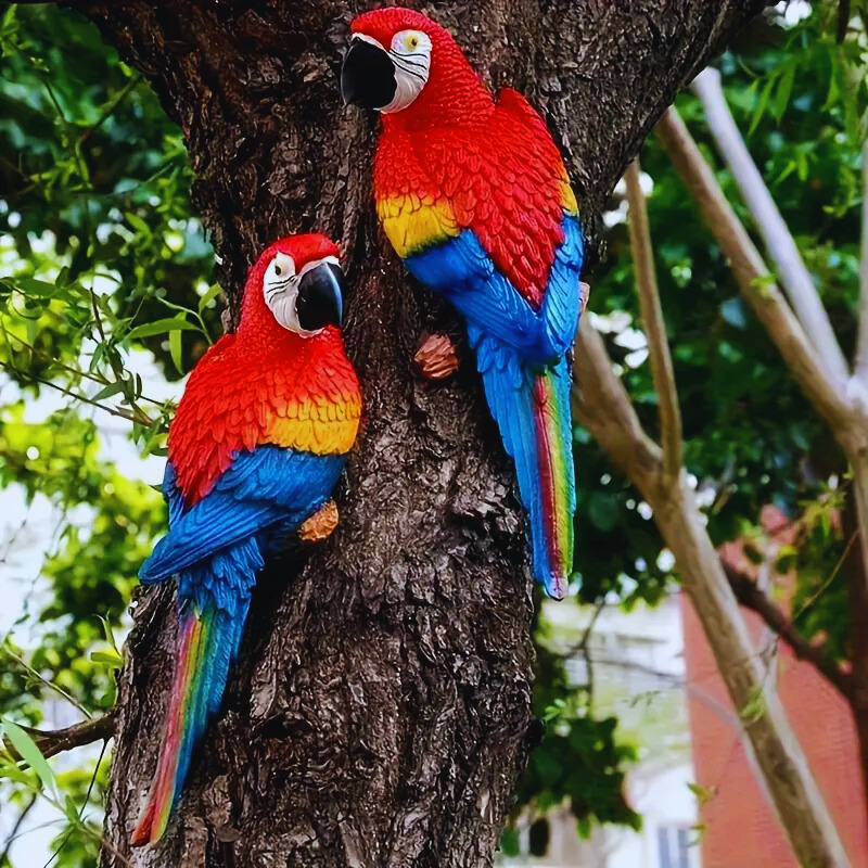 🔥 Sista dagen – 50 % rabatt på resinpapegojdesignad utomhusstaty